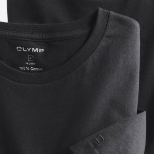 07001268 Olymp T-Shirt Twin Pack Black