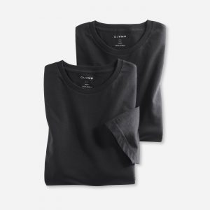 07001268 Olymp T-Shirt Twin Pack Black