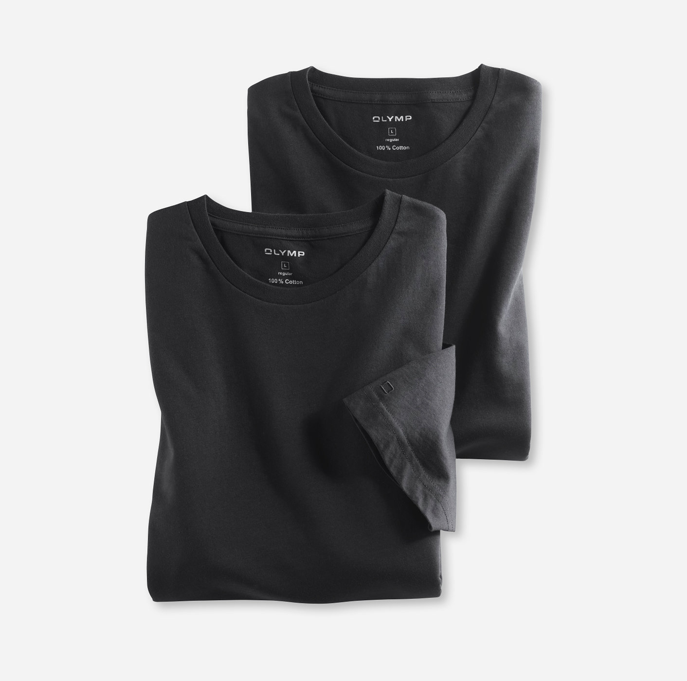 07001268 Olymp T-Shirt Twin Pack Black 07001268 Olymp T-Shirt Twin Pack Black