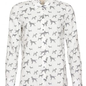 LSH1357WH72 Barbour Safari Shirt - Off White Country Print