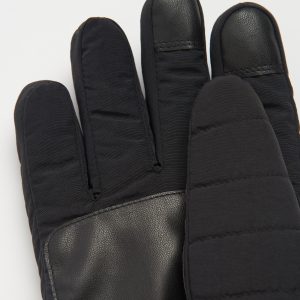 MGL0110BK31 Barbour Banff Quilted Gloves Black