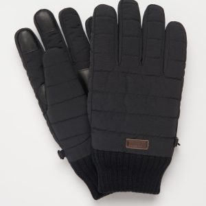 MGL0110BK31 Barbour Banff Quilted Gloves Black