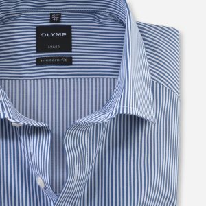 07466418 Olymp Bengal Stripe Shirt Blue