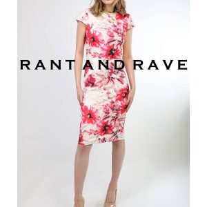 Cap Sleeve Floral Dress - SIZE 8 ONLY