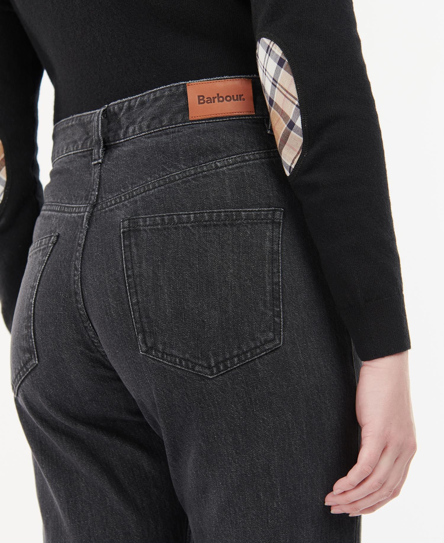 LTR0308BK11 Barbour Burne Mid-Rise Straight Jeans Black LTR0308BK11 Barbour Burne Mid-Rise Straight Jeans Black