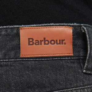 LTR0308BK11 Barbour Burne Mid-Rise Straight Jeans Black