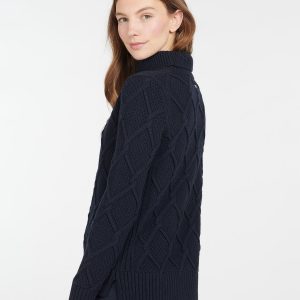LKN1170NY73 Barbour Burne Roll Neck Navy