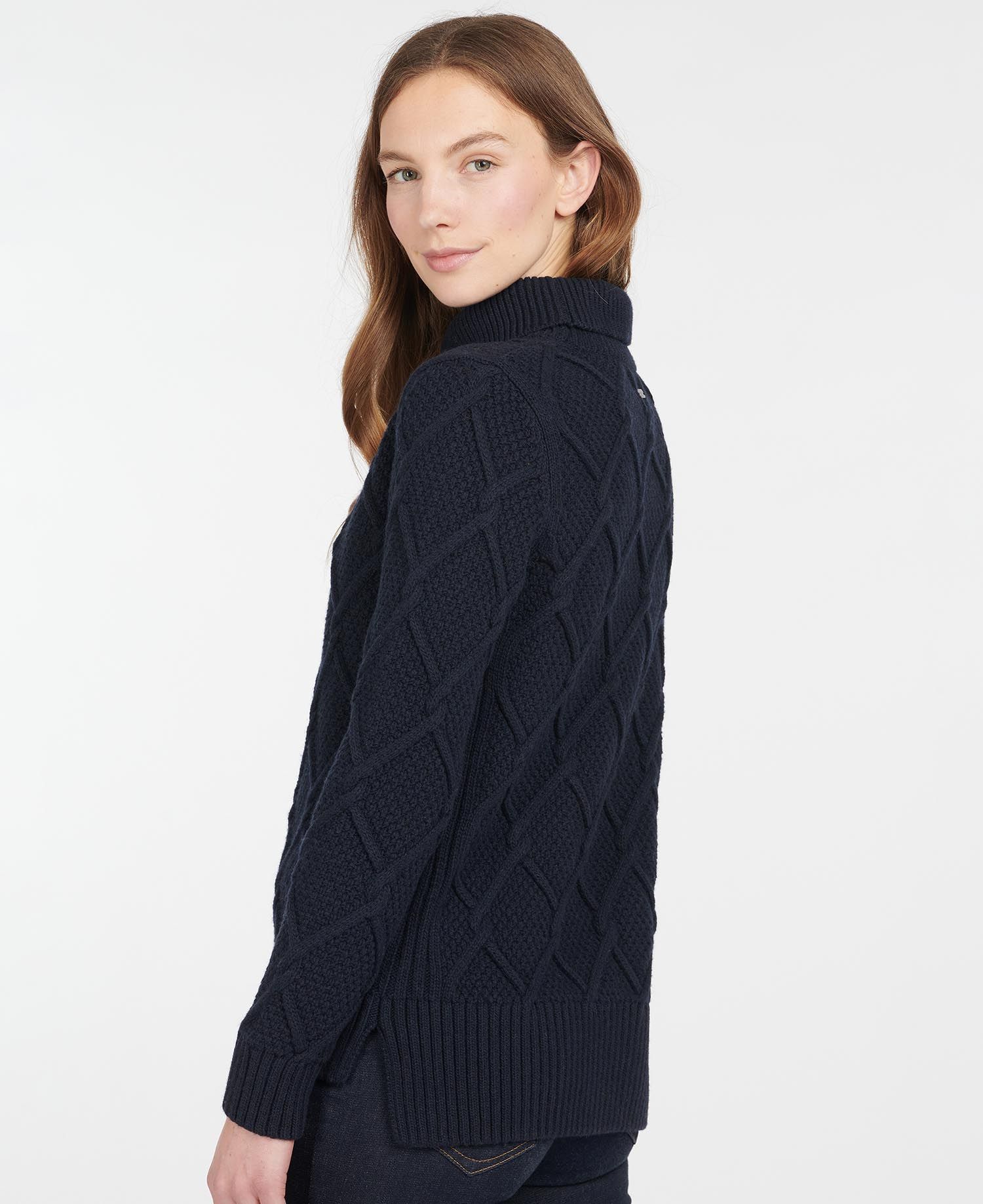 LKN1170NY73 Barbour Burne Roll Neck Navy LKN1170NY73 Barbour Burne Roll Neck Navy