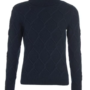 LKN1170NY73 Barbour Burne Roll Neck Navy