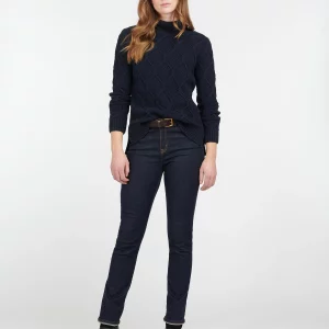 LKN1170NY73 Barbour Burne Roll Neck Navy