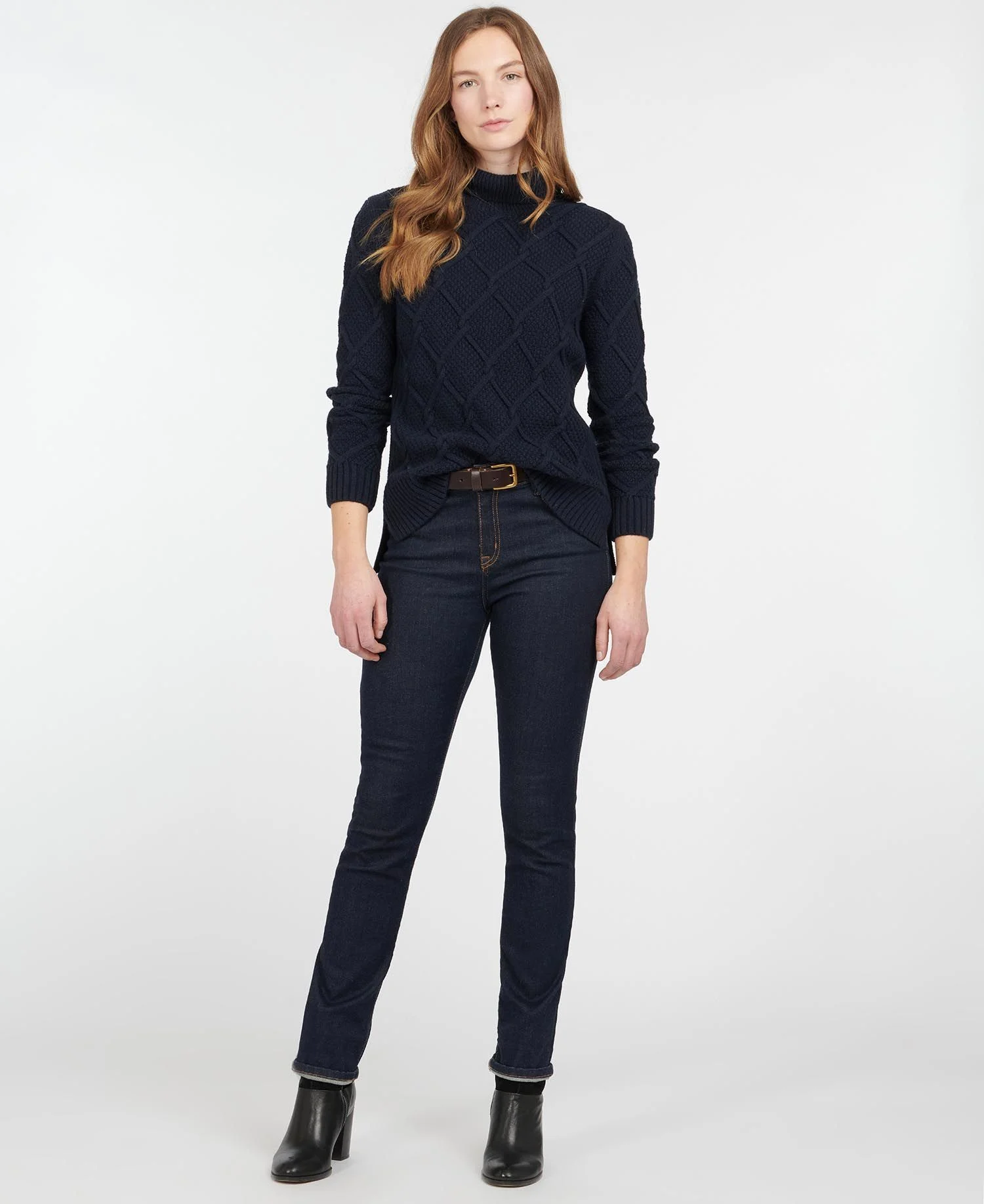 LKN1170NY73 Barbour Burne Roll Neck Navy LKN1170NY73 Barbour Burne Roll Neck Navy