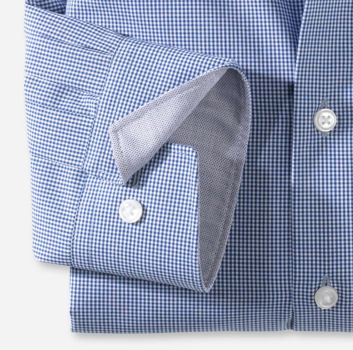 31906419 Olymp Comfort Fit Fine Gingham Shirt Navy 31906419 Olymp Comfort Fit Fine Gingham Shirt Navy