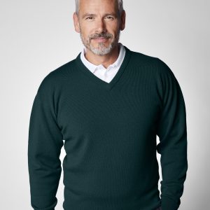 Slaith Lambswool V Neck Tartan