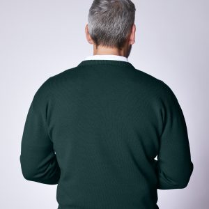 Slaith Lambswool V Neck Tartan