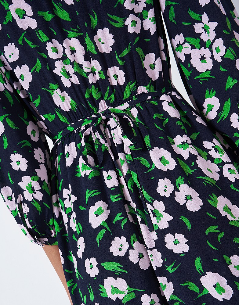 WSJ035_GRNBLKFLR Crew Lila Dress WSJ035_GRNBLKFLR Crew Lila Dress