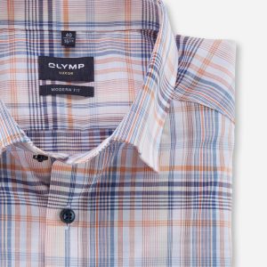Olymp Comfort Fit Short Sleeve Orange