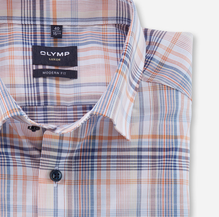Olymp Comfort Fit Short Sleeve Orange Olymp Comfort Fit Short Sleeve Orange