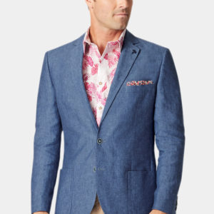 Brook Taverner Linen Jacket Blue