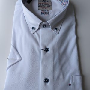 Dario Beltran Short Sleeve Stretch Cotton Shirt