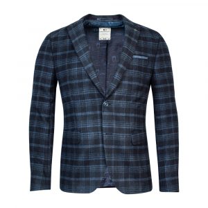 Giordano Robert Glen Wool Rich Navy Check Jacket 322606/60