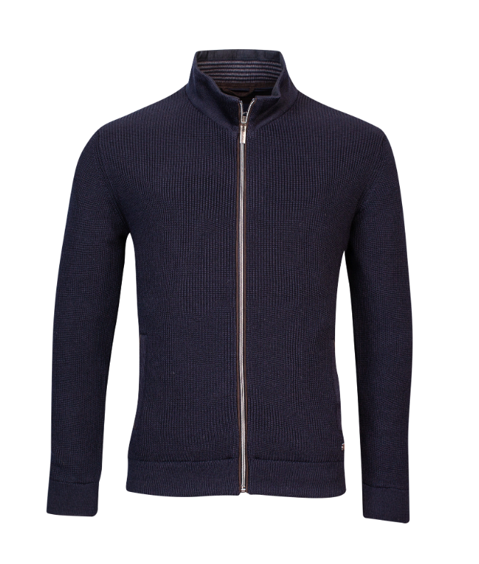 Baileys Fully Lined Zip Navy Cardigan 322133-60 Baileys Fully Lined Zip Navy Cardigan 322133-60