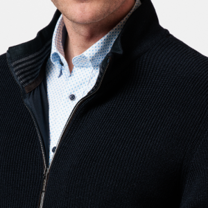 Baileys Fully Lined Zip Navy Cardigan 322133-60
