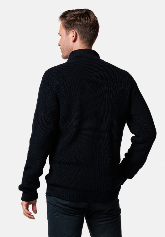 Baileys Fully Lined Zip Navy Cardigan 322133-60 Baileys Fully Lined Zip Navy Cardigan 322133-60