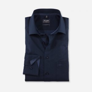 Olymp Neat Print Navy Shirt 1201/44/14