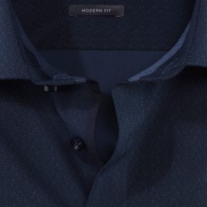 Olymp Neat Print Navy Shirt 1201/44/14