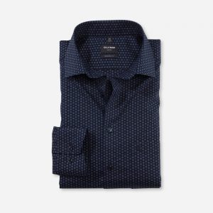 Olymp Neat Print Navy Shirt 1271/44/18