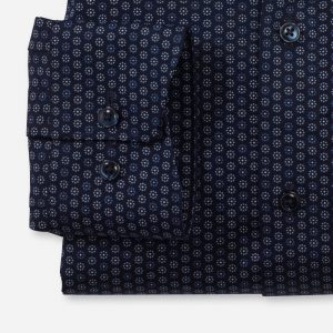 Olymp Neat Print Navy Shirt 1271/44/18
