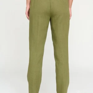 Tinta Maribel Linen Mix Trouser 3678431 Olive