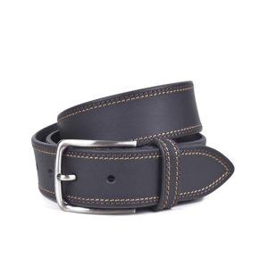 Miguel Bellido Contrast Stitch Leather Belt 4105