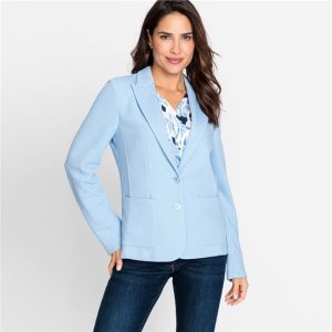 Olsen Stretch Knit Sky Blue Blazer 40197ST
