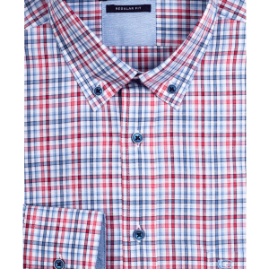 Giordano Red Fine Check Shirt 417305-30