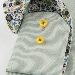Oscar Green Fine Check Shirt 6351-05-RN-053