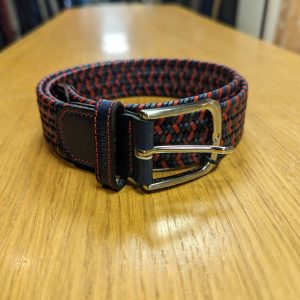 Miguel Bellido Red Leather Belt 000035