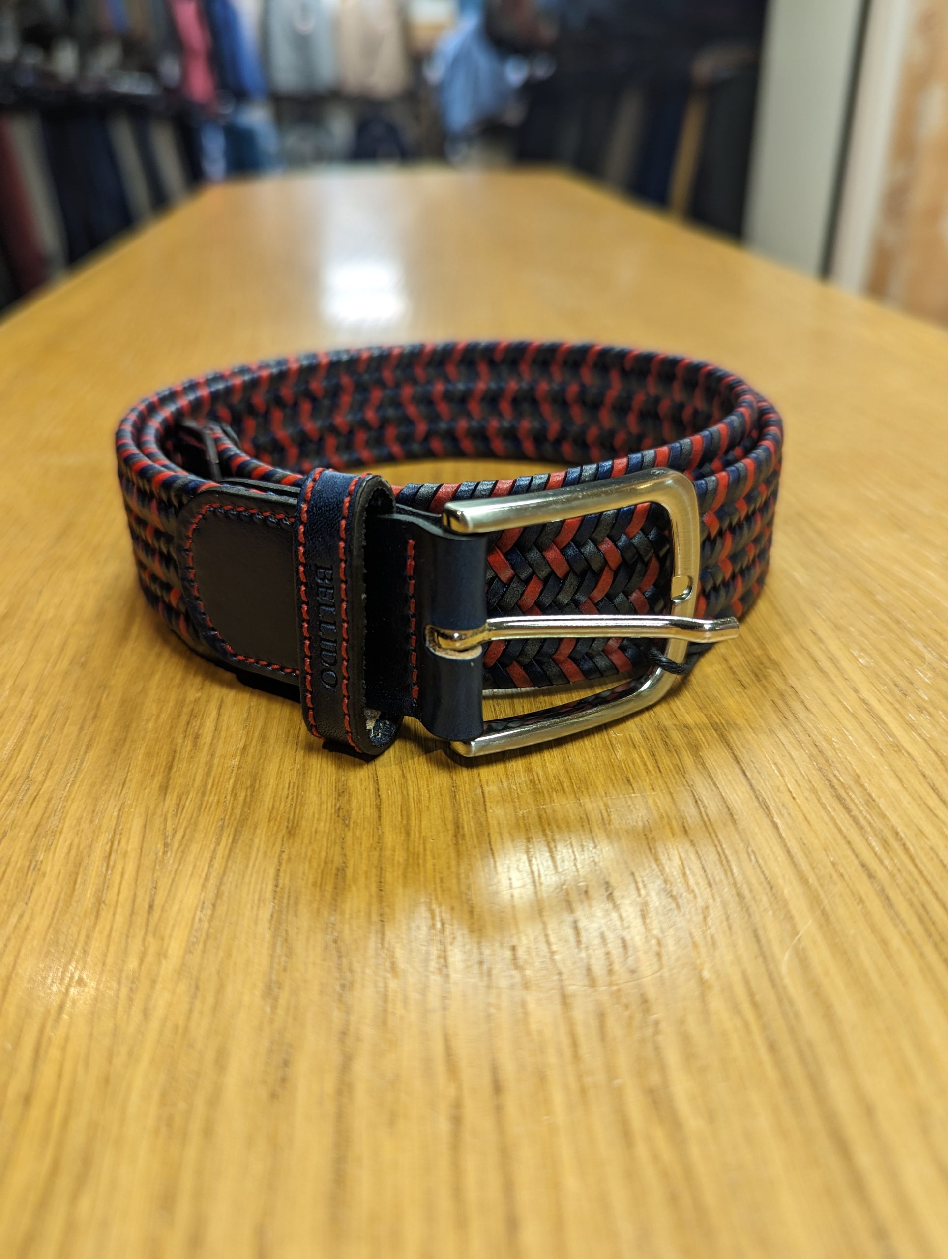 Miguel Bellido Red Leather Belt 000035 Miguel Bellido Red Leather Belt 000035