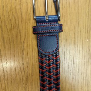 Miguel Bellido Red Leather Belt 000035