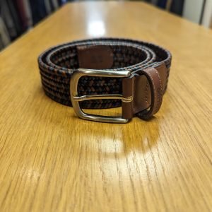 Miguel Bellido Brown Stretch Leather Belt 0000300