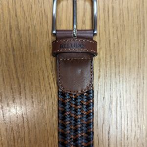 Miguel Bellido Brown Stretch Leather Belt 0000300