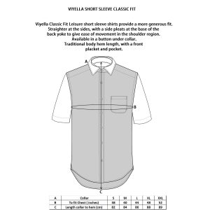 Viyella 80/20 Short Sleeve Tartan Shirt VY0517H-293-M