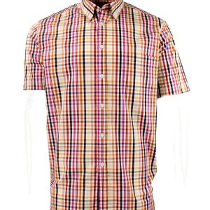 Viyella Sunset Check Short Sleeve Shirt VY1623H-679