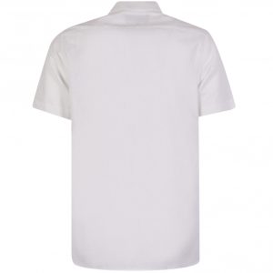 Viyella White Linen Short Sleeve Shirt VY1630H-001