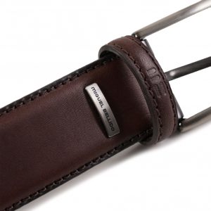 Miguel Bellido Brown Leather Belt 67447