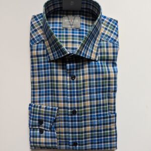 Marvelis Comfort Fit Classic Check Shirt - Green - 7066/64/45