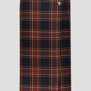 Gardeur Wrap Over Long Skirt - Navy