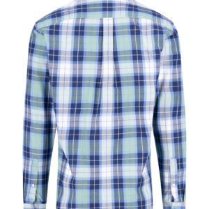 Fynch Hatton Cotton Twill Check Shirt - Fern - 15085460/734