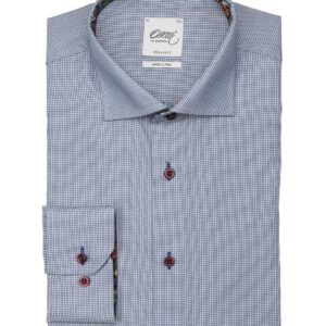 Oscar Premium Textured Cotton Shirt - Blue - 6651-05-RN-017