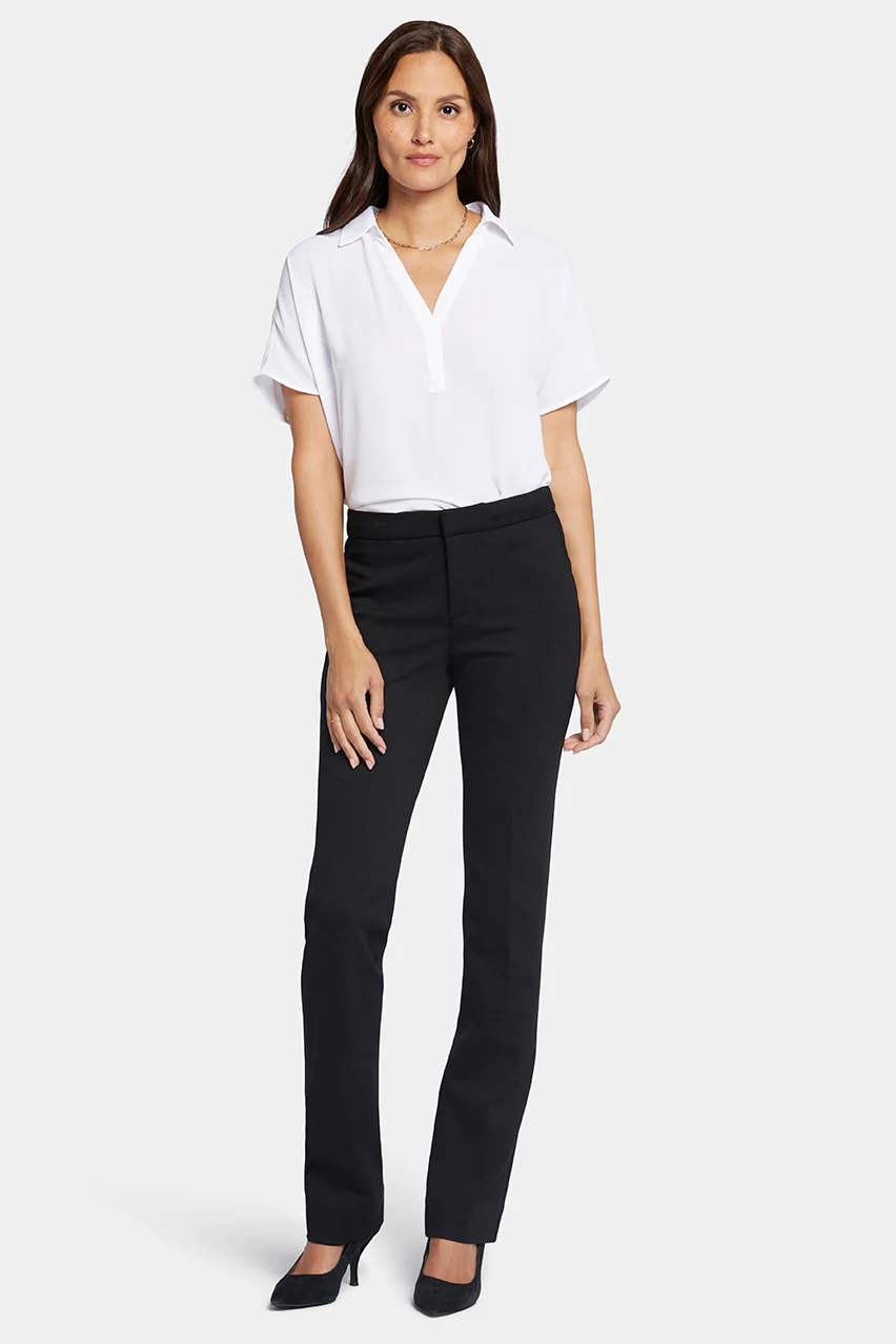 NYDJ Slim Trouser In Ponte Knit – Black – M11Z2020 NYDJ Slim Trouser In Ponte Knit - Black - M11Z2020